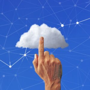 cloud, network, finger